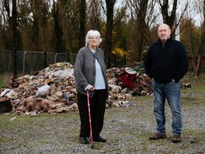 Supporting image for story: 'Under siege': Fly-tippers dump huge mounds of waste near Wednesbury football field 