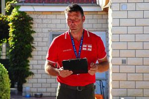 Hughes goes through his tactics.