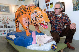 Supporting image for story: We are not amused: Shropshire artist's tiger creation proves too much for National Trust