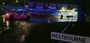 The area around Birchwood Road and Westbourne Road was closed off to traffic throughout the night