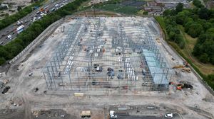 WALSALL COPYRIGHT NATIONAL WORLD TIM THURSFIELD -22/05/25 Aerial pics showing the first SPARK structure being built.