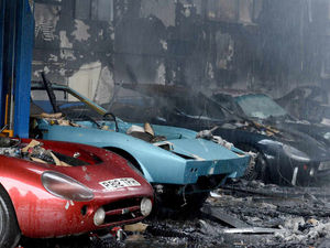 Supporting image for story: VIDEO and PICTURES: Ten luxury cars gutted in Wordsley blaze