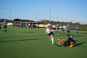 Shrewsbury shoots towards goal