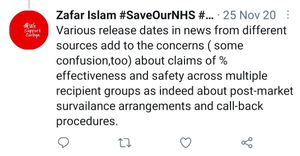 One of the tweets posted by Councillor Islam