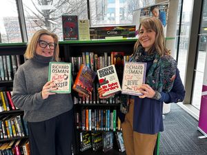 Councillor Hayley Coles (R) urges residents to visit their local library and "have a read of some of the books that so many of our visitors have been borrowing."