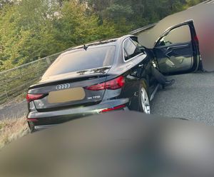 West Midlands Police found a knife inside the cloned Audi