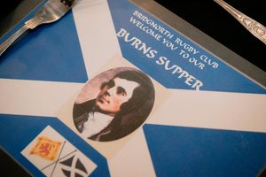 Celebrations get underway at Bridgnorth Rugby Club for the annual Burns Supper