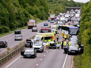 Supporting image for story: Long tailbacks after two-car crash on A5 near Shrewsbury