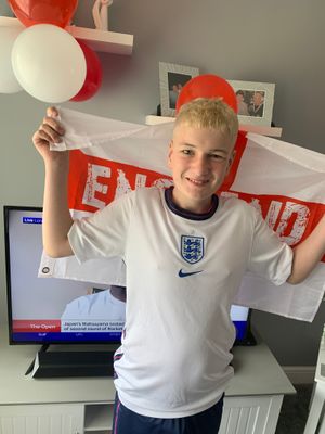 Finley Treanor in Telford has decorated the house and got a Foden haircut