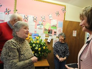 Supporting image for story: Lord-Lieutenant visits village hall