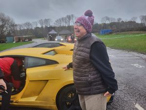 Supporting image for story: Kidderminster care resident’s supercar dream comes true with thrilling Lamborghini experience