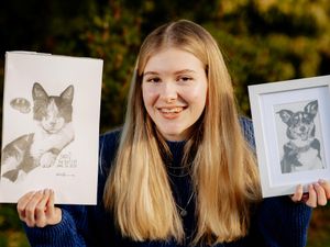 Supporting image for story: Lockdown companions captured by talented teen