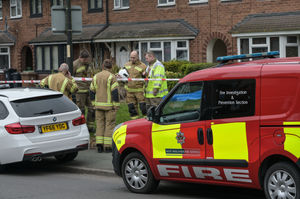 Firefighters in Sneyd Lane in Bloxwich. Photo: SnapperSK
