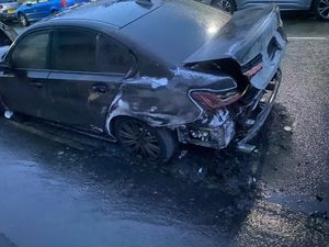 The cars were discovered at around 1am on  Friday, March 15