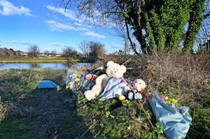 Tributes have been left near the canal