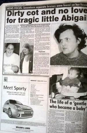 Billy found the murder of 18-month-old Abigail Edwards particularly harrowing