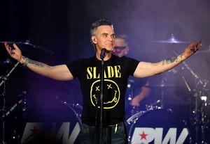 Robbie Williams wows the crowd at The Halls, Wolverhampton. Photo: Tim Thursfield