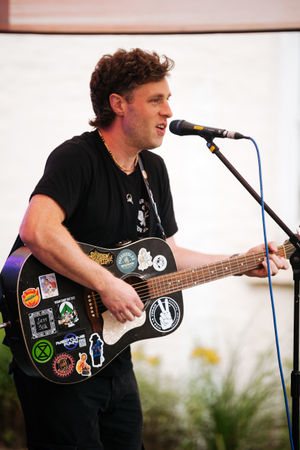 Kyle Parsons performs on the Katie Fitzgerald's Stage.