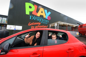 Vicky Witton, of Cannock, and Sophia Gilbert, aged five