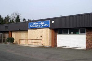 Wem Swimming pool boarded up