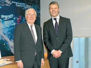 Supporting image for story: Sir Mervyn King visits construction firm Shaylor Group in Aldridge