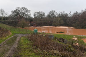 The scene in Whitchurch, Shropshire, where emergency services declared a major incident. Photo: Andy Kelvin/PA Wire