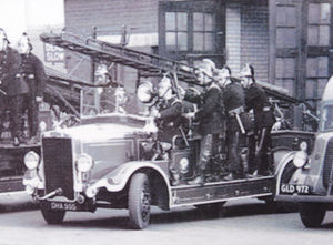 The fire truck pictured in the 1950's