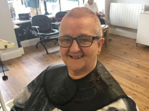 Supporting image for story: Shrewsbury care home cook braves the shave for charity
