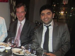 Supporting image for story: Labour candidate's allegiance questioned after dining out with Nigel Farage