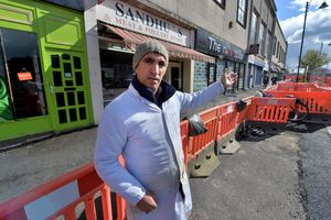 Fatah Haidari said the roadworks had caused a real problem on the street near his butchers