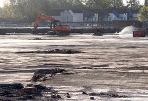 The site has been gradually cleared 