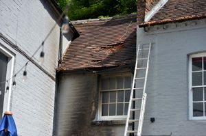 The Malthouse, in Ironbridge, was hit by a blaze on Saturday
