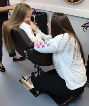 Josie and Gemma share a smile