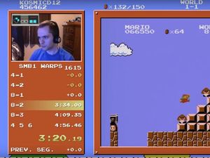 Supporting image for story: This guy just completed the fastest Super Mario Bros speedrun of all time