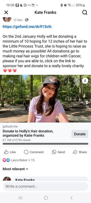 Supporting image for story: Telford schoolgirl donates her hair for cancer charity