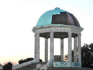Supporting image for story: Thefts force replacement of Barr Beacon memorial's copper roof