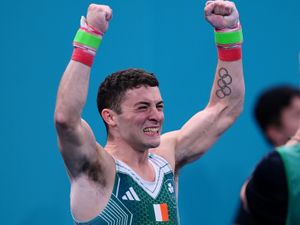 Supporting image for story: Dara O’Briain among stars celebrating historic gymnastics gold for Ireland