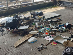 Supporting image for story: Dirty needles among drug taking debris found in disused Walsall town centre car park