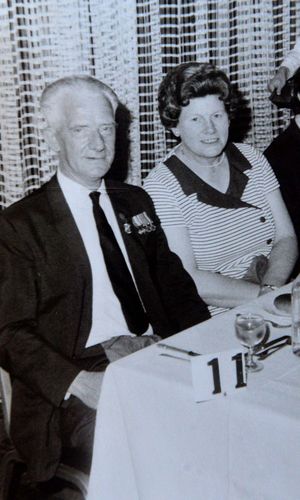 Muriel and her husband, Philip Rees.