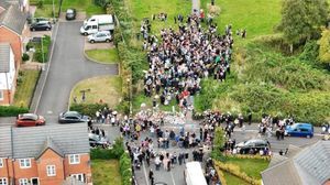 Around 1,000 people turned up to the balloon release