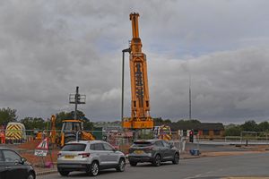 The new McDonalds building in Bridgnorth giant crane  arrives at 7am today in Chartwell Park. Bridgnorth.