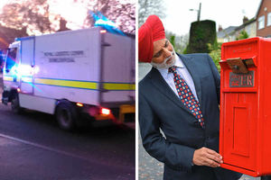 Supporting image for story: Telford postbox explosion: Replacement box back in use