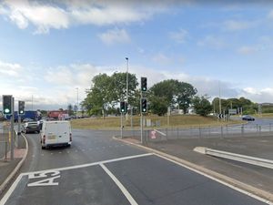 Supporting image for story: Car hits two lampposts in A5 crash in Shrewsbury