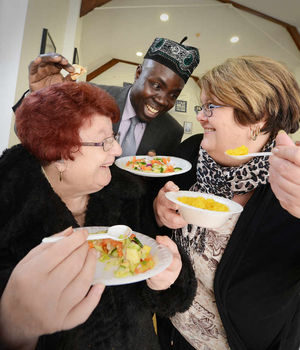 From left to right: Local resident Sandra Morgan, event organiser Toby Ephram, and East Park Management Group representative Karen Murphy
