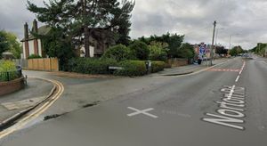 A collision between two cars in Stourbridge forced the temporary closure of one of the area’s main roads