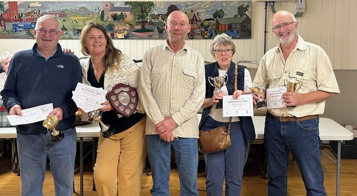 Village hall bursts with colour and flavour at Kynnersley Garden Clubs annual show