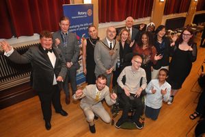 Young Citizen Awards, held at Wolverhampton University.  Mayor and Mayoress: Craig and Abby Collingswood and Awards Chairman: Mel Eves with finalists: Ethan Shaw, Kieran Smith-Mills, Fraser Humphreys, Eva Abley, Richie Tanner, Haya Mehager, Aisha Mustapha, Jessica Yang, Harleen Nahal, Sarah Featherstone.