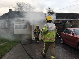 Supporting image for story: Firefighters tackle garage blaze in Burntwood