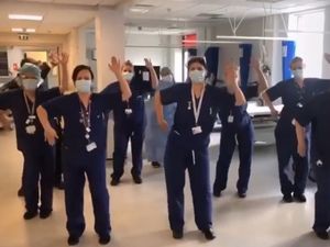 Supporting image for story: WATCH: New Cross NHS heroes help spirits soar with dance routines