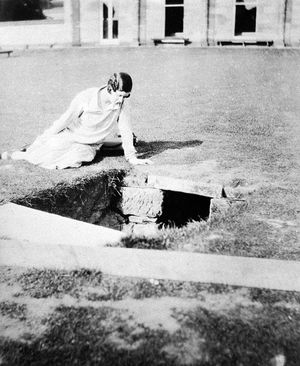 German prisoners of war escaped too, and according to the late Mrs Mab Vere Robbins of Much Wenlock this picture she took shows the exit of an escape tunnel made by German prisoners held at Donnington, although the well crafted stonework does raise a question mark about that.